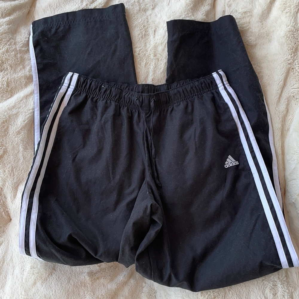 Adidas fake suede track pants